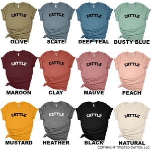 'Cattle' Varsity Team- Multiple Colors!