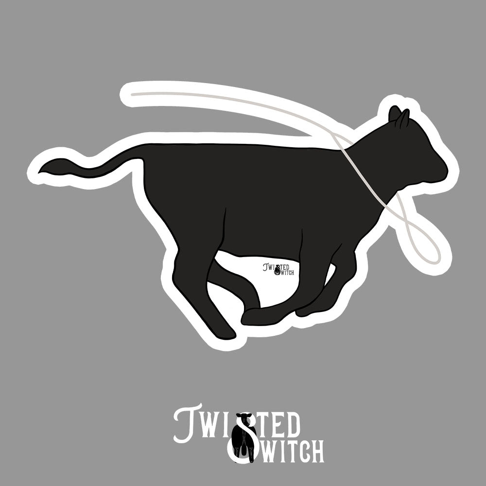 Roping Calf Sticker