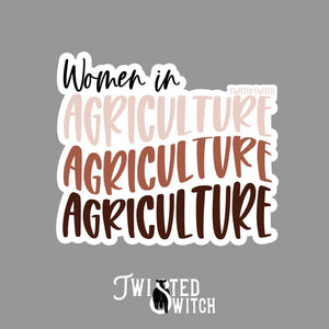 Women in Agriculture Pinks Sticker